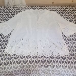 Blair White Eyelet Blouse
